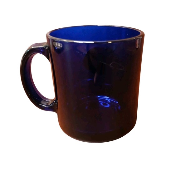 USS Ronald Reagan Coffee Mug Cobalt Blue Pewter Aircraft Carrier Emblem #118B5 - Picture 5 of 7